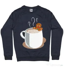 Bluza ADLER barbat Gingerbread man Denim inchis