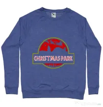 Bluza ADLER barbat Christmas park Albastru melanj