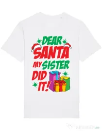 Tricou STANLEY STELLA barbat My sister did it Alb