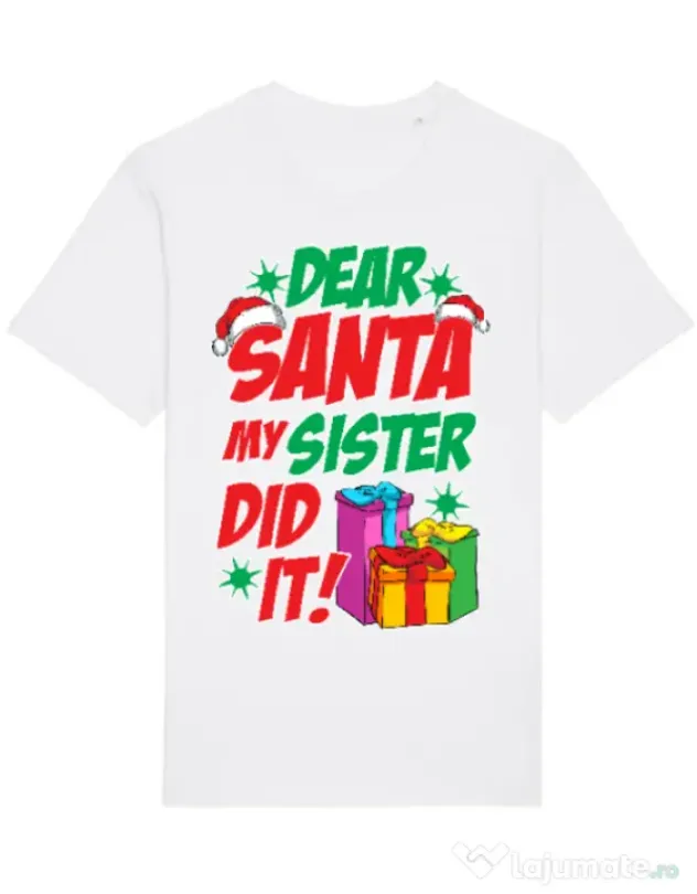 Tricou STANLEY STELLA barbat My sister did it Alb
