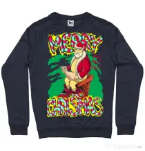 Bluza ADLER barbat Naughty Santa Denim inchis