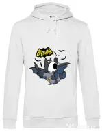Hoodie barbat cu gluga Bat Brian Alb