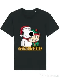 Tricou STANLEY STELLA barbat Friends forever Negru