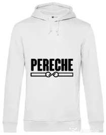 Hoodie barbat cu gluga Pereche Alb