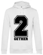 Hoodie barbat cu gluga Together Alb