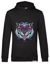 Hoodie barbat cu gluga Tiger buterfly Negru