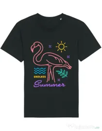 Tricou STANLEY STELLA barbat Flamingo endless summer Negru