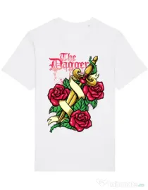Tricou STANLEY STELLA barbat The dagger Alb