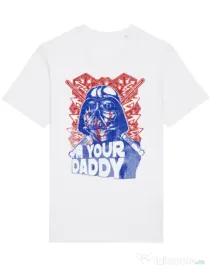 Tricou STANLEY STELLA barbat Your daddy Alb