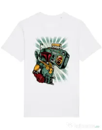 Tricou STANLEY STELLA barbat Ghetobobaster Alb