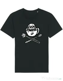 Tricou STANLEY STELLA barbat Death before decaf Negru