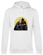 Hoodie barbat cu gluga Gamers Alb