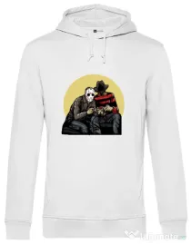 Hoodie barbat cu gluga Gamers Alb
