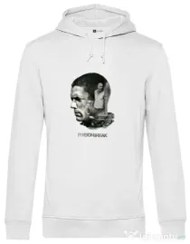 Hoodie barbat cu gluga Michael Alb