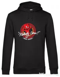 Hoodie barbat cu gluga Nobody cares Negru