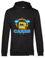 Hoodie barbat cu gluga No one cares Negru