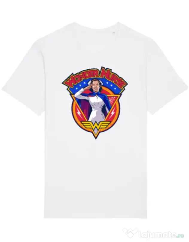 Tricou STANLEY STELLA barbat Wonder nurse Alb