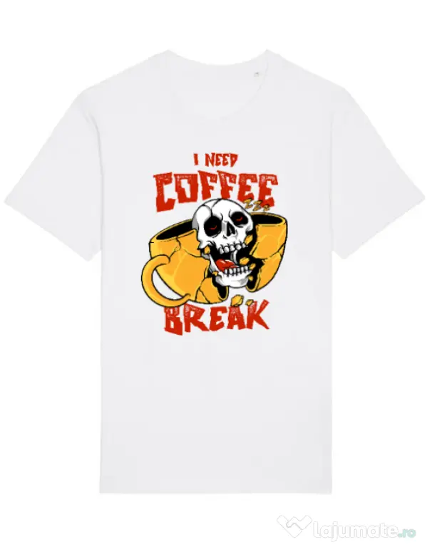 Tricou STANLEY STELLA barbat Coffee break Alb