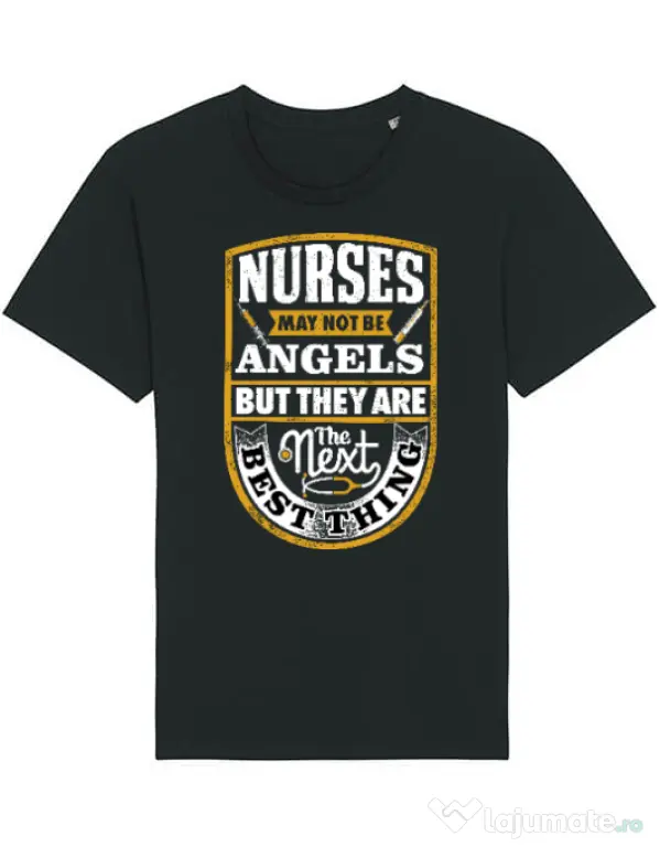 Tricou STANLEY STELLA barbat Angel nurses Negru