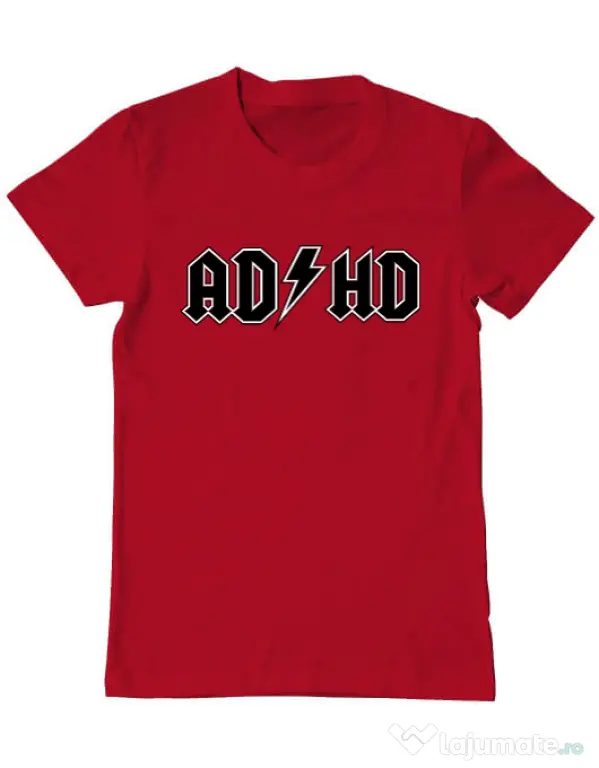 Tricou ADLER barbat ADHD Rosu