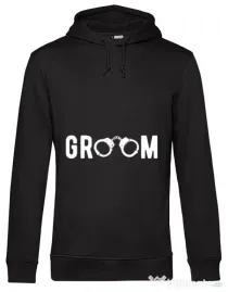 Hoodie Mire B&C Groom Negru