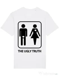 Tricou Burlaci STANLEY STELLA The ugly truth Alb