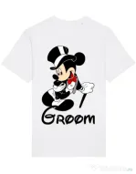 Tricou Mire STANLEY STELLA Groom Mickey Alb