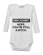 Baby body Abracadabra Alb