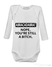 Baby body Abracadabra Alb
