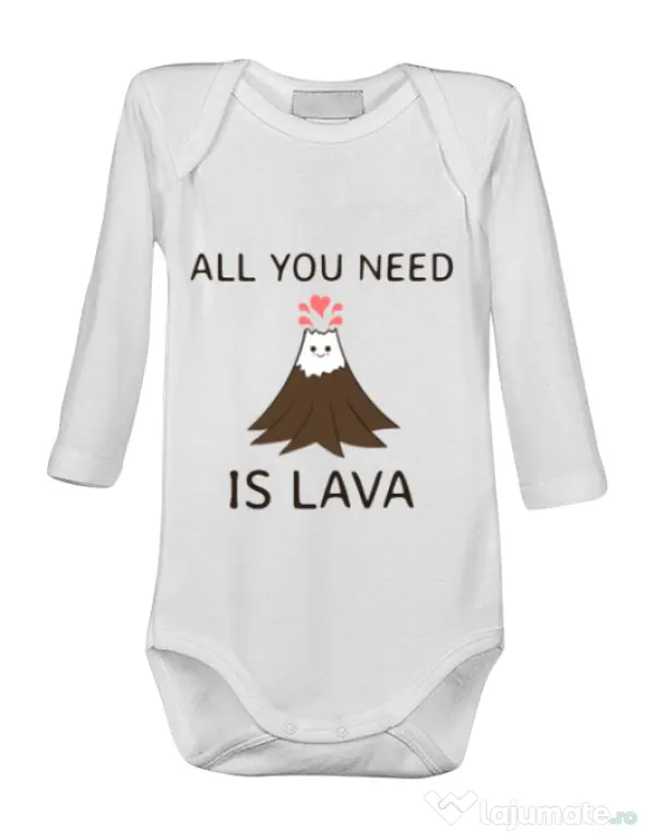 Baby body All you need is lava Alb