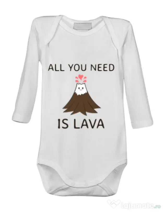 Baby body All you need is lava Alb