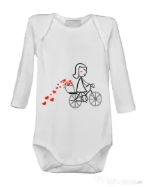 Baby body Dovezi de dragoste 1 Alb