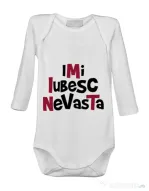 Baby body Imi iubesc nevasta Alb
