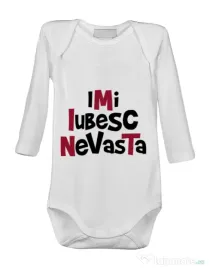 Baby body Imi iubesc nevasta Alb
