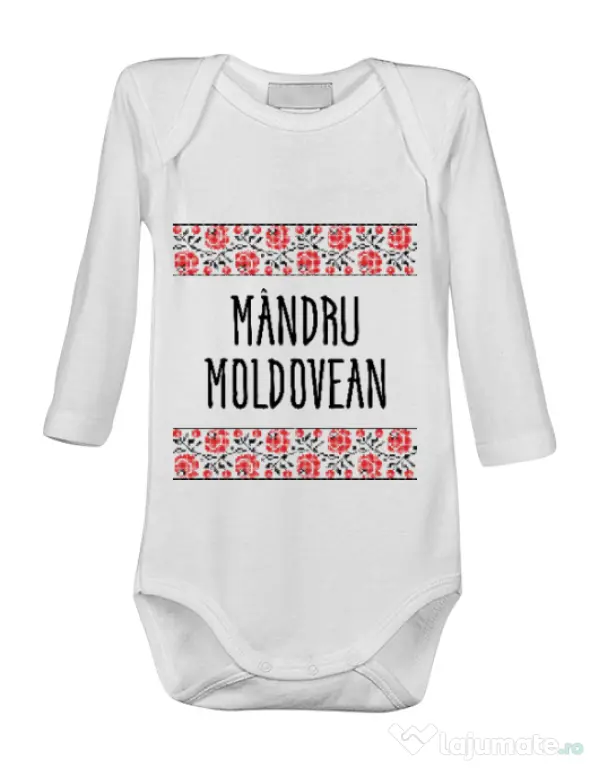Baby body Mandru moldovean Alb