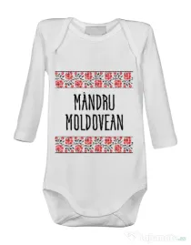 Baby body Mandru moldovean Alb