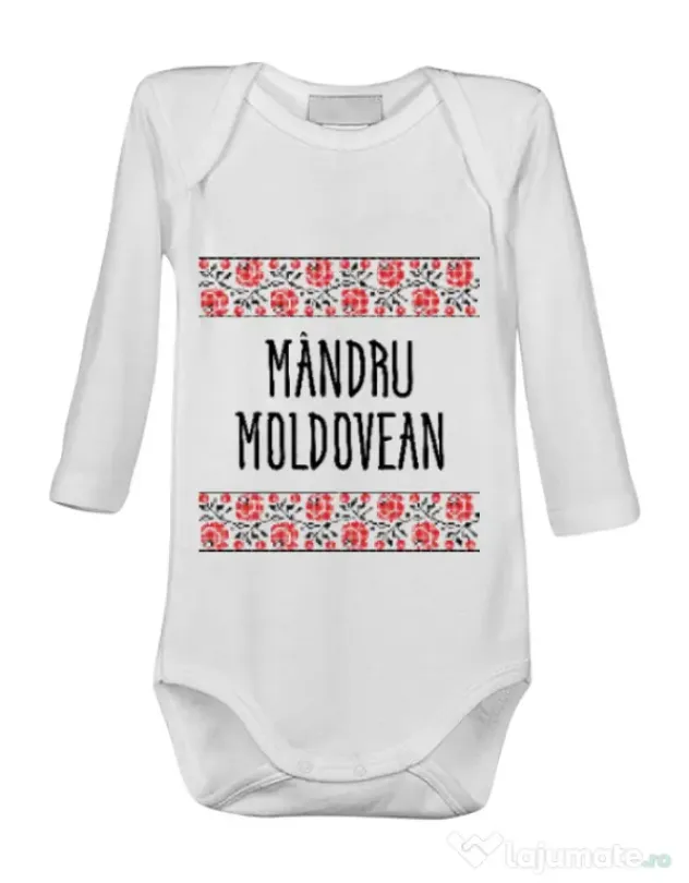 Baby body Mandru moldovean Alb