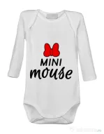 Baby body Mini mouse Alb