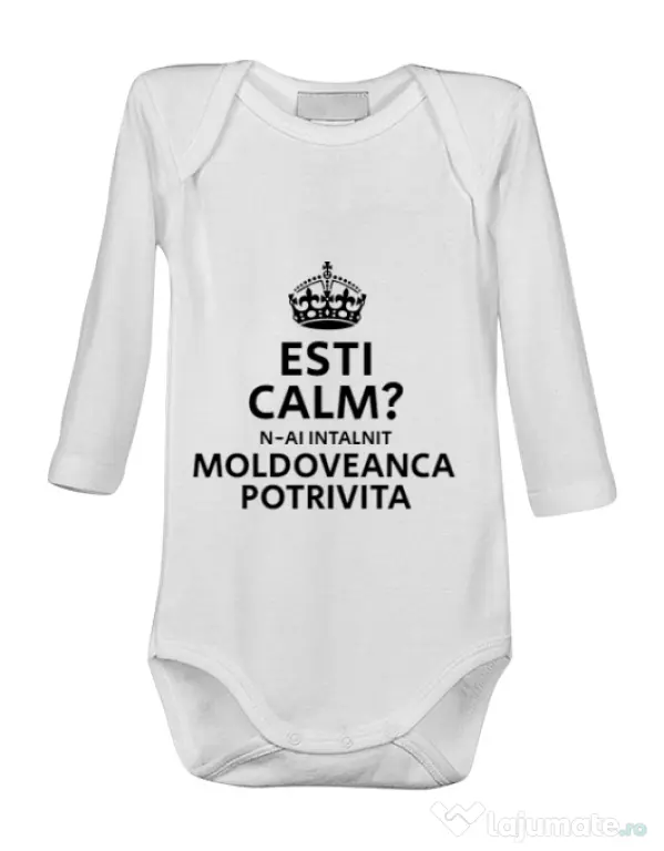 Baby body Moldoveanca potrivita Alb