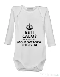 Baby body Moldoveanca potrivita Alb