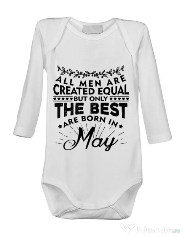 Baby body The best men are born in May Alb
