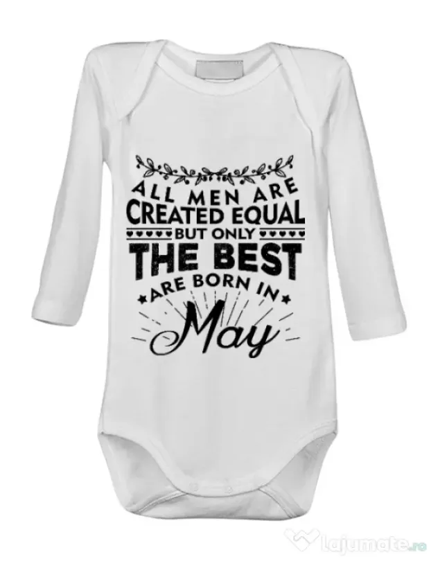 Baby body The best men are born in May Alb