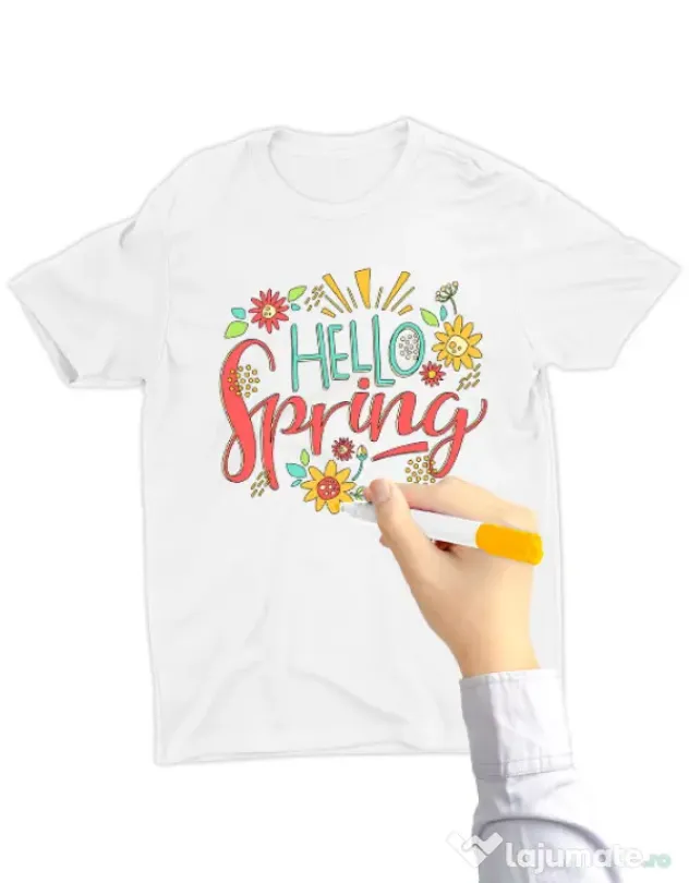 Tricou de colorat Hello spring