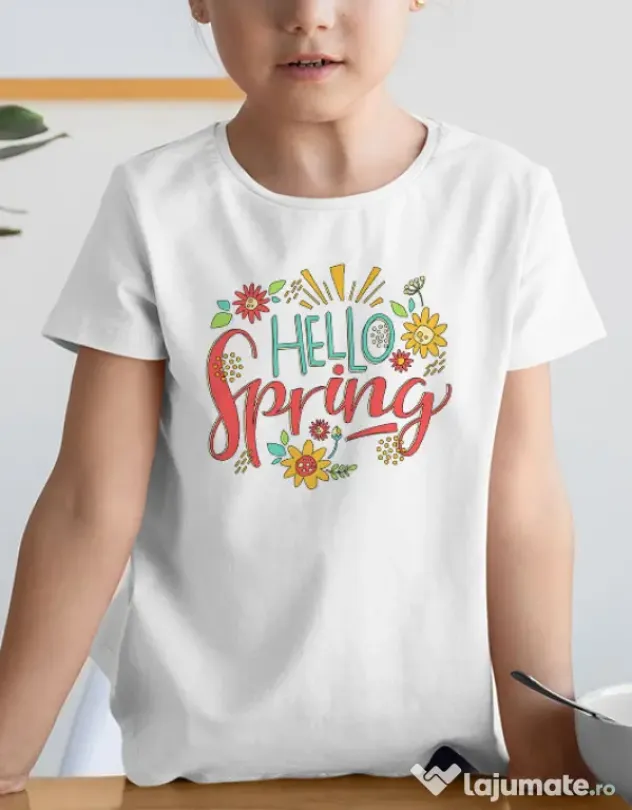 Tricou de colorat Hello spring