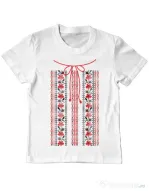 Tricou ADLER copil Etno 2 Alb