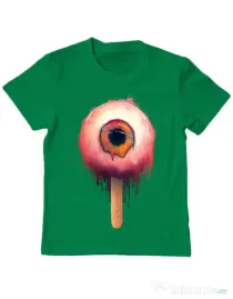 Tricou ADLER copil Eyesicle Verde mediu