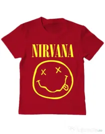 Tricou ADLER copil Nirvana Rosu