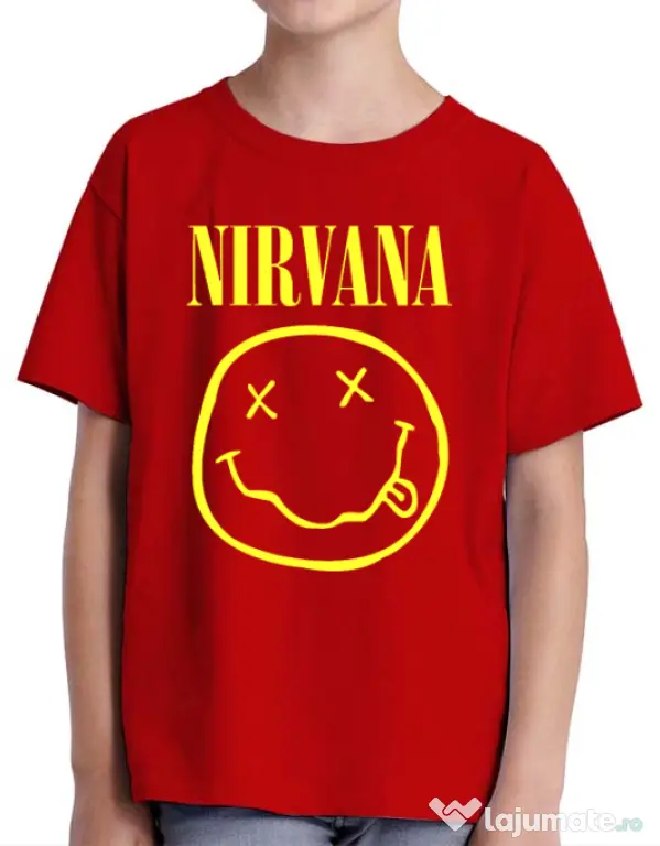 Tricou ADLER copil Nirvana Rosu