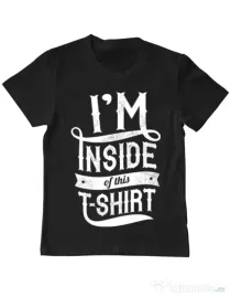 Tricou ADLER copil Inside my tshirt Negru