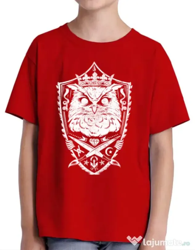 Tricou ADLER copil King of the night Rosu